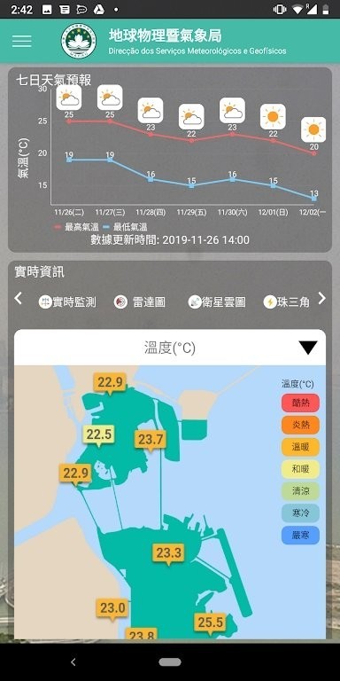 澳门天气预报15天查询图2