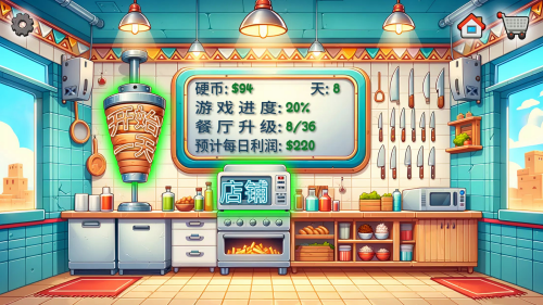 沙威玛卷饼破解版无限金币版图2