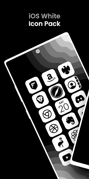 ios15图标包最新版(iOS 15 White-Icon Pack)图1