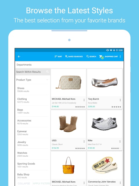 Zappos鞋子手机客户端图2